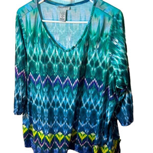 1X Catherine’s lightweight multicolour tshirt